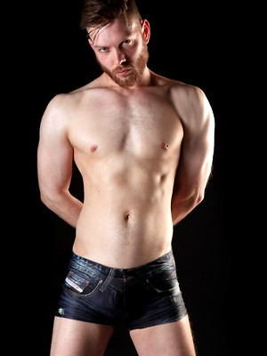 Gay male in Chris studio shoot
