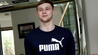 Gay porn video Straight Young Footballer Danny Davis Wanks his Big Uncut Cock & Shoots a Massive Load of Jizz!