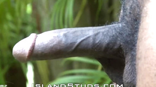 Free gay porn video Lushish Luther - Hung Afro American Sex Machine Pees, Works and Jerks Outdoors in Hawaii!