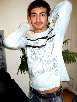 Gay boys pics - Bisexual latin twink Facundo shows his uncut cock and jacking off