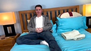 Gay porn video Straight Hottie Fin Pumps his Tight Hole with Anal Beads & a Vibrator & Squirts Cum Everywhere!