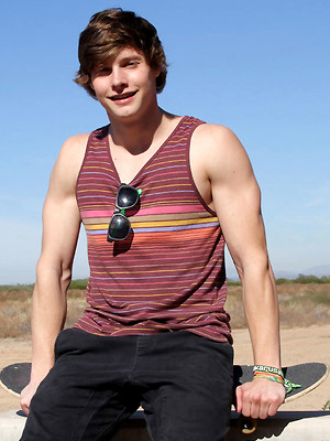 Gay male in NEW Skater JOCK Clay Anker