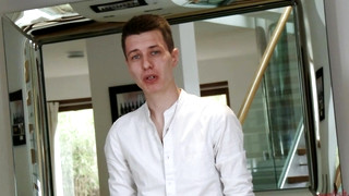 Free gay porn video Tall Young & Lean Zack Hanson Wanks his Long Uncut Cock & Pumps his Hole with a Dildo!