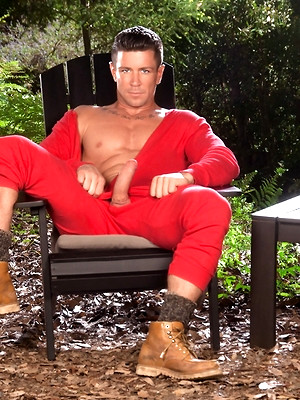 Gay sex pics with Brunette hunk Trenton Ducati stripping outdoors