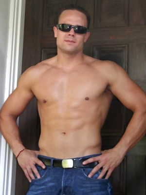 Hot gay album pics Mature hunk Luke jerking off