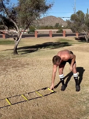 Free gay xxx pics with Hairy Football Jock Michael Kasten Jerks Off