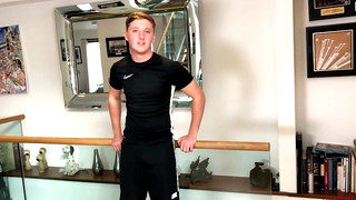 Gay porn video Young Straight Lad Noah Shows off his Body