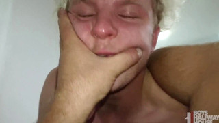 Free gay sex with Teaches to Deep Throat then take a Bareback Slam Fucking