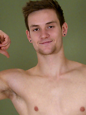 Gay male in Hunky Straight Joel Shows Off His Thick Uncut Cock & Muscular Body