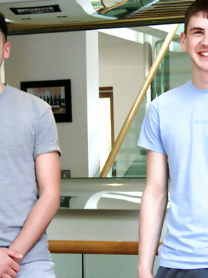 Hot twinks porn pics - Young Straight Pup Charlie gets his 1st Man Suck & it's Naughty Dominic Sucking his Big Uncut Cock!