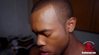 Free gay porn video Bite-Sized Bottom Barebacked!