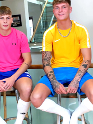 Gay boys pics - Straight Best Mates Wank their Hard Uncut Cocks Together and Shoot Cum Everywhere!