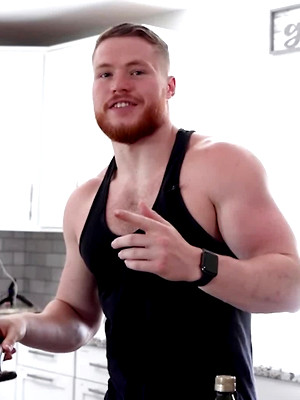 Gay male in Under Lockdown, Two Frat Bros Eli Bennett & Kane Hardy Are Bound To Get Horny