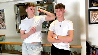 Free gay sex with Straight Hunks Wank their Big Uncut Cocks Together & Shoot Cum Everywhere!