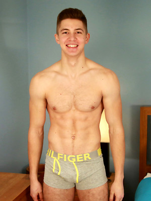 Gay male in Young Straight Rugby Hunk Cole Just 19 & What a Great Body, Hairy, Muscular & Ripped!