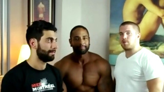 Gay porn video Men of Montreal - Mickelo Takes Dustin Over the Edge